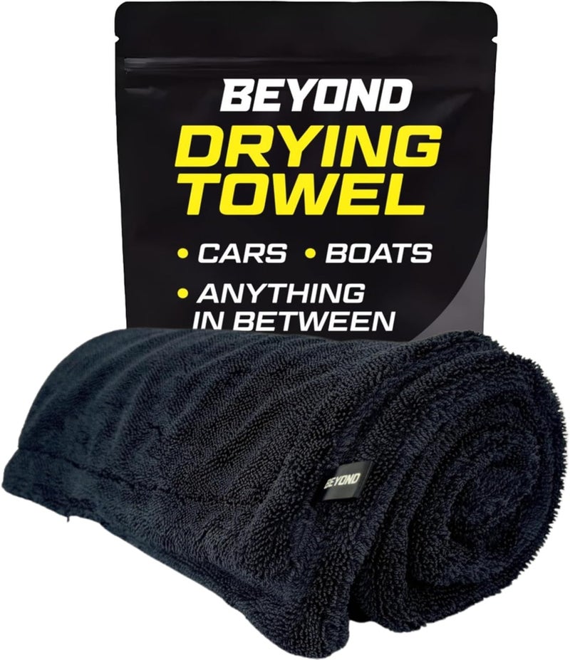 Beyond Braid Beyond Drying Towel - Super Absorbent Large Premium Microfiber Detailing Towel for Cars and Boats - 2-Pack - Image 1